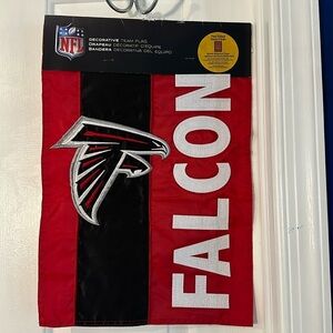 NWT Team Sports America NFL Atlanta Falcons Embroidered Logo Applique House Flag
